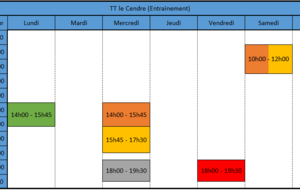 🏓🏓RENTREE DES CLASSES POUR LE TT LE CENDRE 🏓🏓